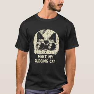 Camiseta Conoce a mi Gato Juez Gato Lover Humor Gatito Grac
