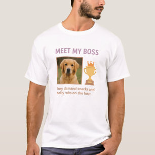 Camiseta Conoce a mi jefe - Graciosa foto de Mascota Person