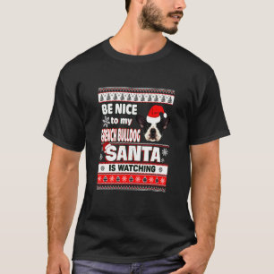 Camiseta Conoce el Bulldog Santa Francés