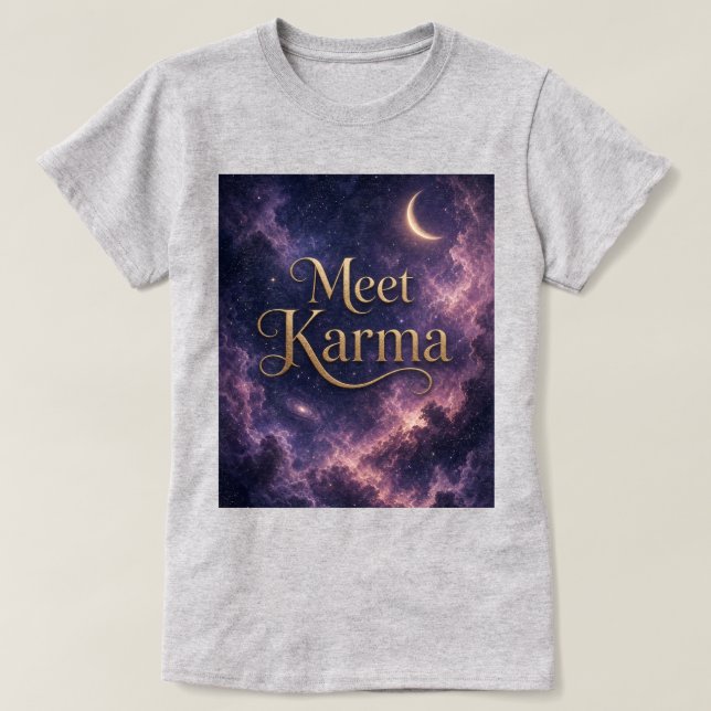 Camiseta Conoce Karma (Diseño del anverso)