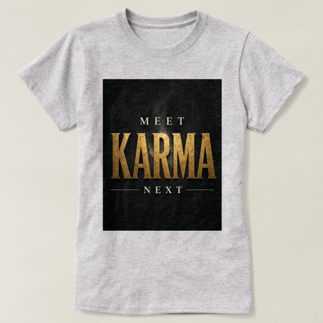 Camiseta ¡Conoce Karma Next! (Diseño del anverso)