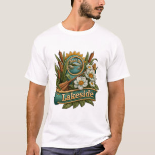 Camiseta Conoce Me Lago Canoa Remo Y Flores