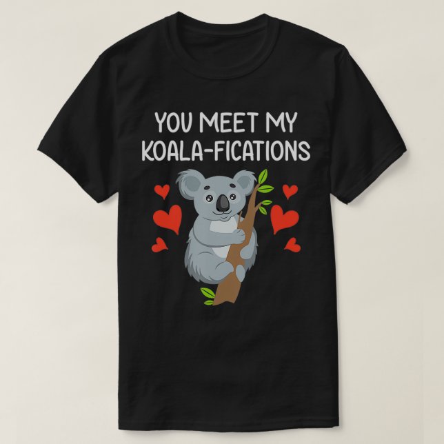 Camiseta Conoce mi regalo de Koalification para él Koala (Diseño del anverso)