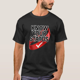 Camiseta Conoce tu estado Cinta Roja de Conciencia sobre el