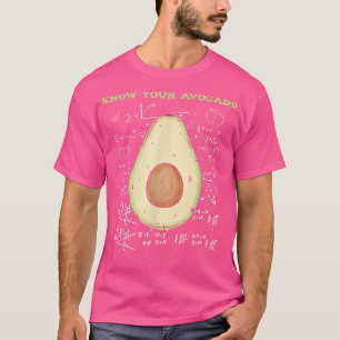 Camiseta Conoce tu matemática divertida aguacate