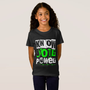 Camiseta Conoce tu Poder Gráfico Motivacional para Chicas