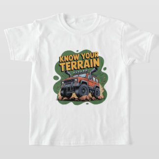 Camiseta Conoce tu terreno Camión de dibujos animados 4x4 t