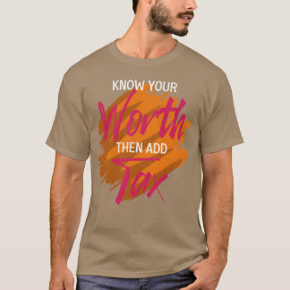 Camiseta Conoce tu valor Regalo divertido de profesor de co