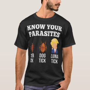 Camiseta Conoce tus parásitos anti Trump Funny Luna Tick
