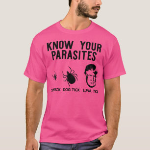 Camiseta Conoce tus parásitos ciervo garrapata perro tick l