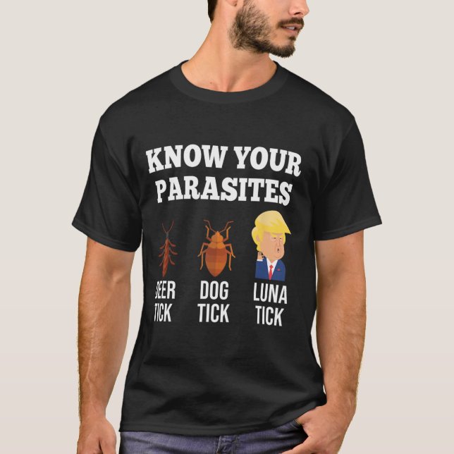 Camiseta Conoce tus parásitos resistencia a la pulla anti-t (Anverso)