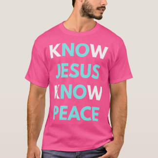 Camiseta Conocer a Jesús Conocer la Paz
