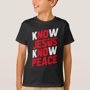 Camiseta Conocer a Jesús Conocer la Paz Cristiano