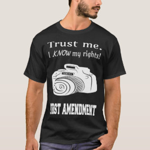 Camiseta Conocer sus derechos Cámara de Primera Enmienda