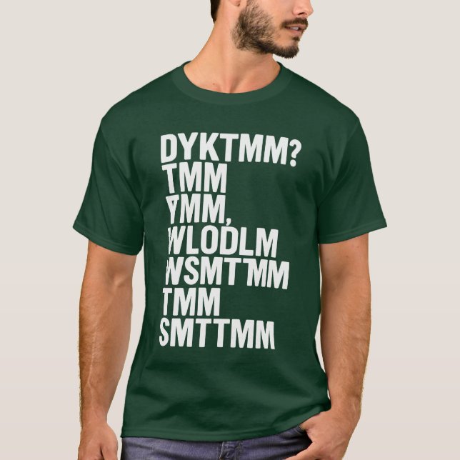 Camiseta ¿Conoces Al Hombre De Muffin DYKTMM Divertido Nost (Anverso)
