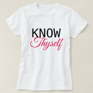 Camiseta Conócete a ti mismo