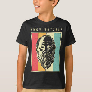 Camiseta Conócete a Ti Mismo Filósofos Retro Filosofía Tanq