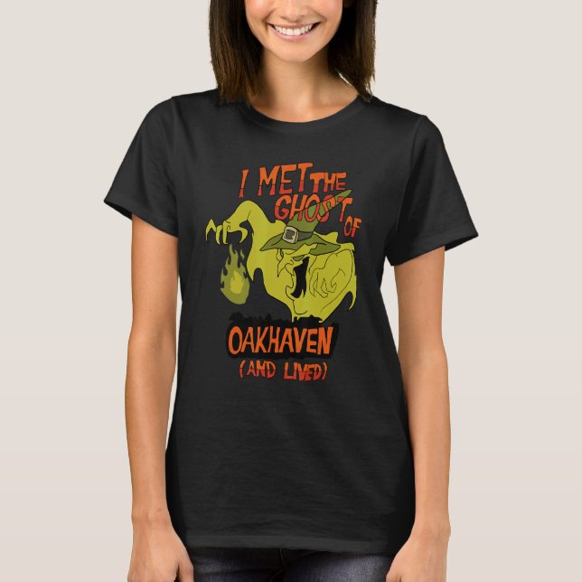 Camiseta Conocí A Los Fantasmas De Oakhaven Y Viví Esencial (Anverso)