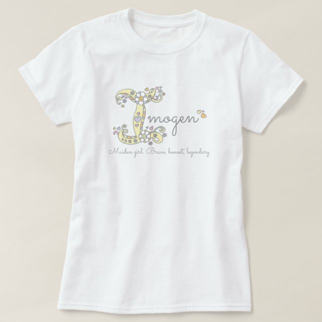 Camiseta conocida del monograma del significado de (Diseño del anverso)