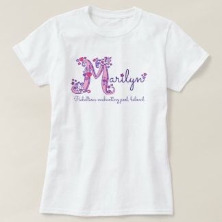 Camiseta conocida del monograma del significado de