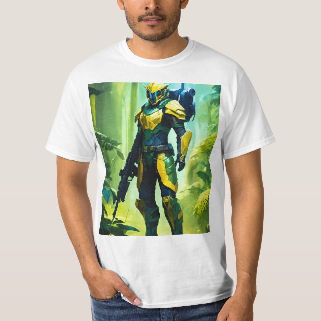Camiseta Conocido por sus elegantes y modernas camisetas. (Anverso)