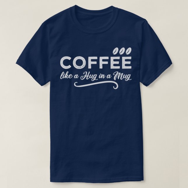Camiseta Conocimiento para beber café (Diseño del anverso)