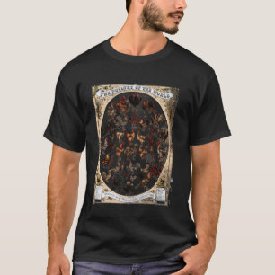 Camiseta Conocimientos Educativos de Pollos Lindos Razas de