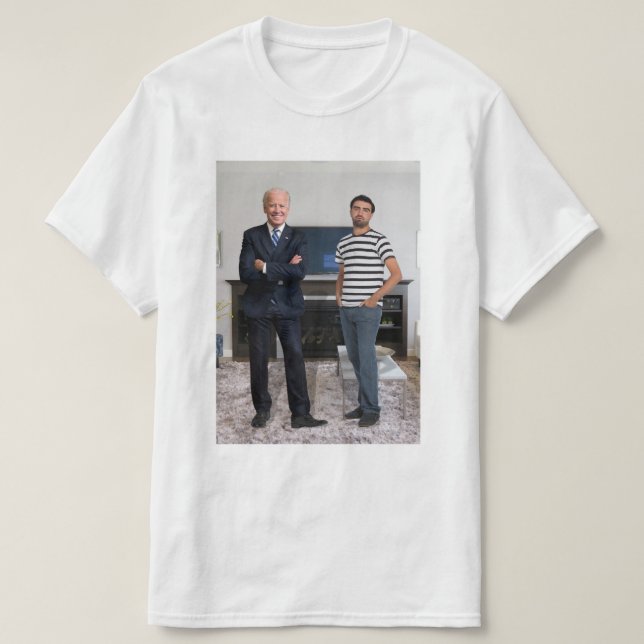 Camiseta Conoció al Presidente Joe Biden | Añadir la foto (Diseño del anverso)