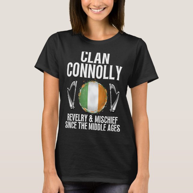 Camiseta Conolly Apellido Irlandés Nombre Familia Heráldico (Anverso)