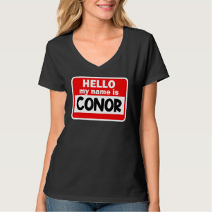 Camiseta Conor Hello Hi Mi Nombre Es Tshirt Name On Persona