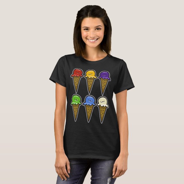 Camiseta Conos de Helado (Anverso completo)