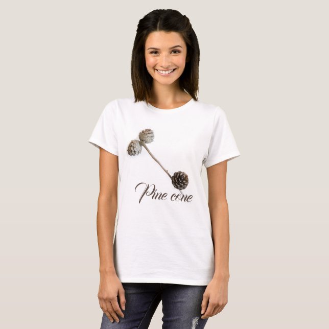 Camiseta Conos de pino (Anverso completo)