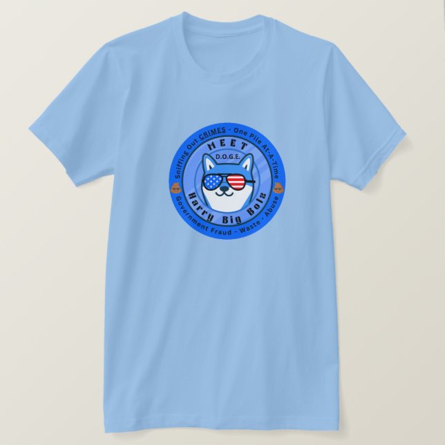 Camiseta Conozca a D.O.G.E Harry Big Bolz (Anverso del diseño)