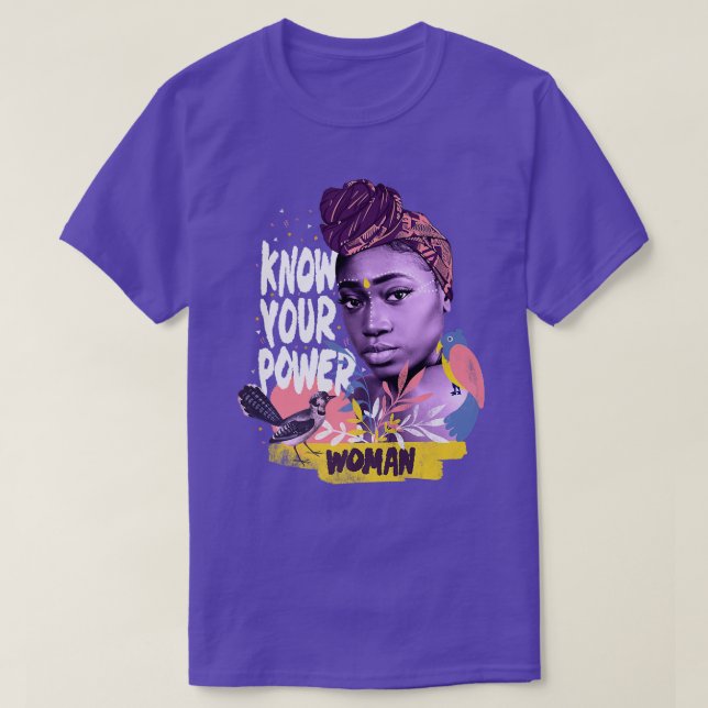 Camiseta Conozca su poder Feminismo Mujeres Empoderamiento3 (Diseño del anverso)