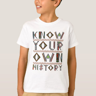 Camiseta Conozca su propia historia Historia Negra 12 de ju