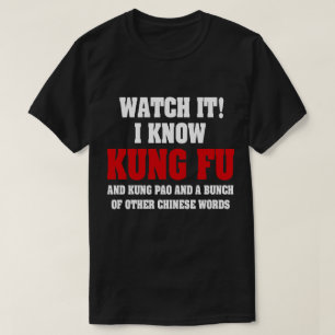 Camiseta Conozco a Kung Fu y Kung Pao - divertidas artes ma
