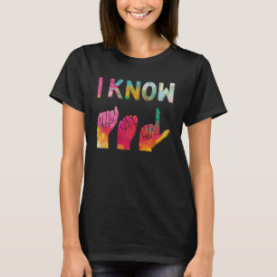 Camiseta Conozco el lenguaje de señas americano ASL