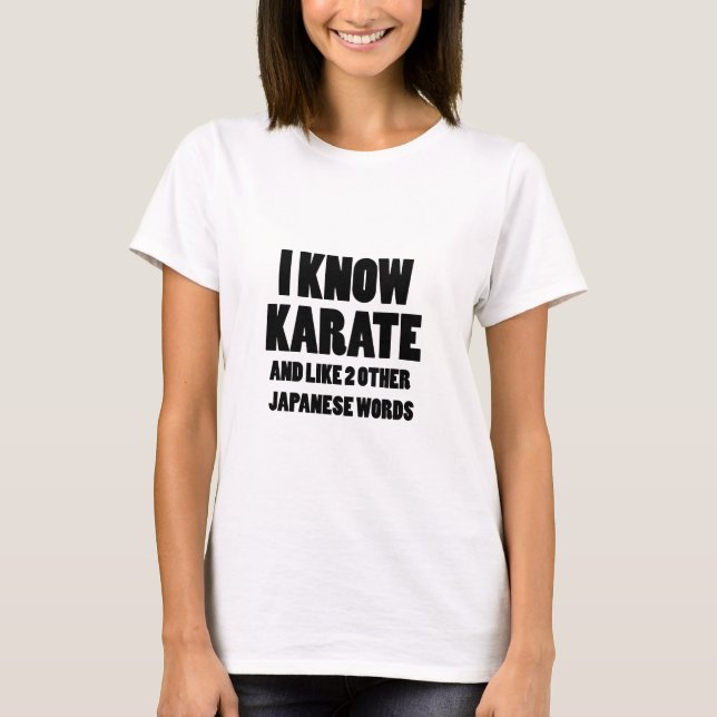 Camiseta Conozco karate (Anverso)