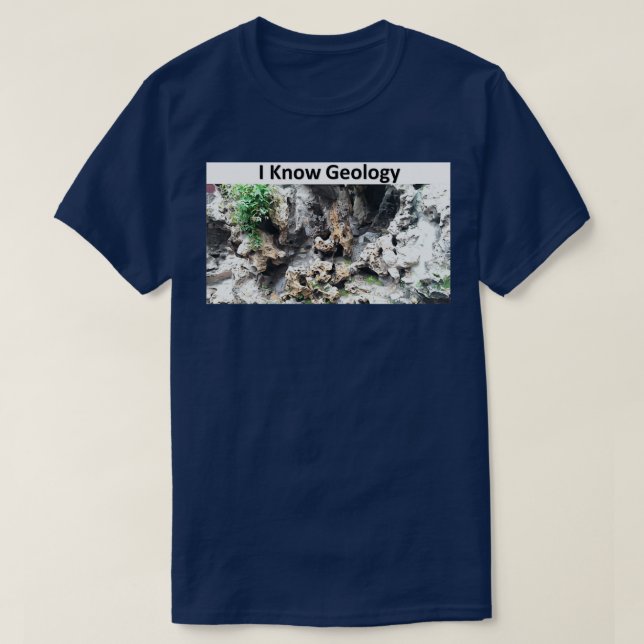 Camiseta Conozco la geología (Diseño del anverso)