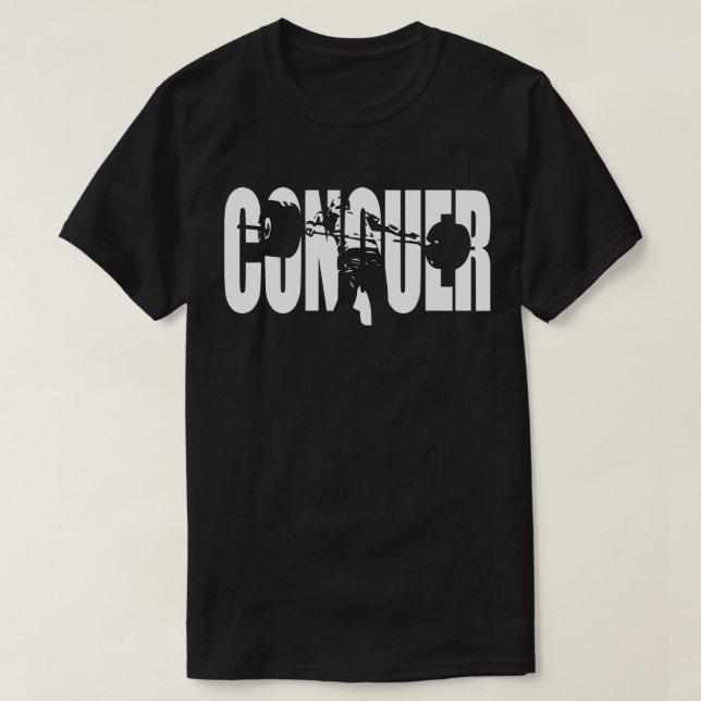 Camiseta CONQUISITO - Halterofilia olímpica - Motivación de (Diseño del anverso)