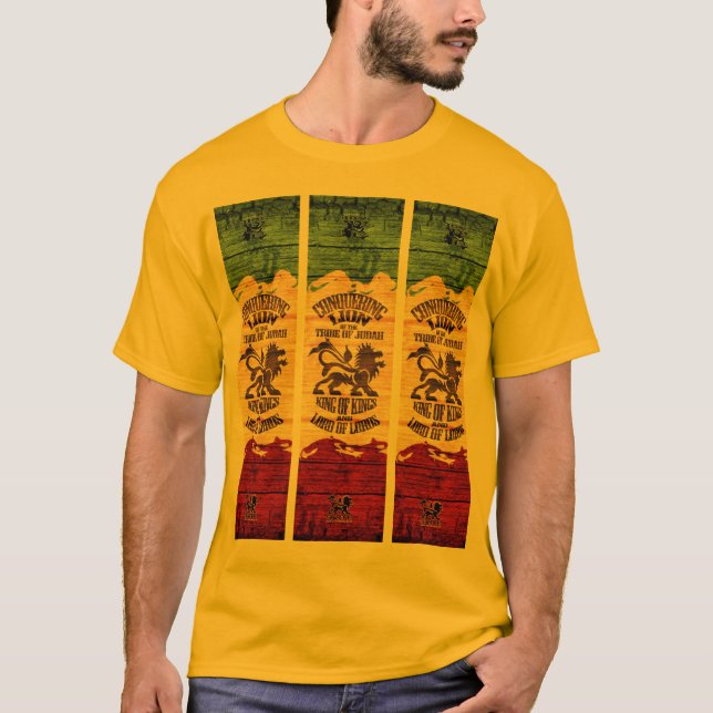 Camiseta Conquista del trío del león (Anverso)