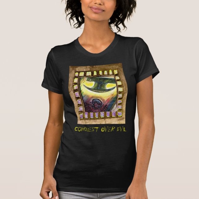 Camiseta Conquista sobre el mal (Anverso)