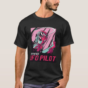 Camiseta Conquistadores de espacio de OVNI retro para la fe
