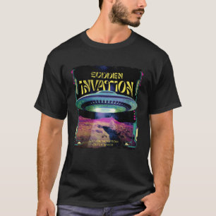 Camiseta Conquistadores de espacio de OVNI retro para la fe