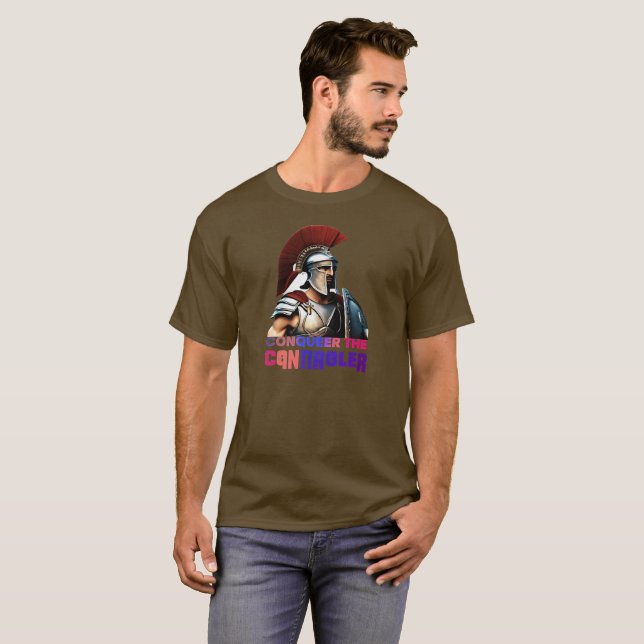 Camiseta Conquistar al controlador: empoderar tu juego - (Anverso completo)