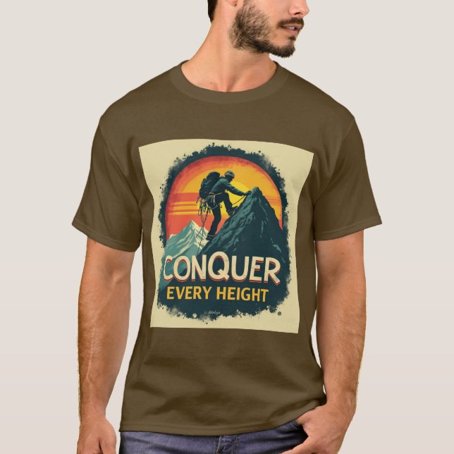 Camiseta Conquistar cada altura - Motivacional (Anverso)