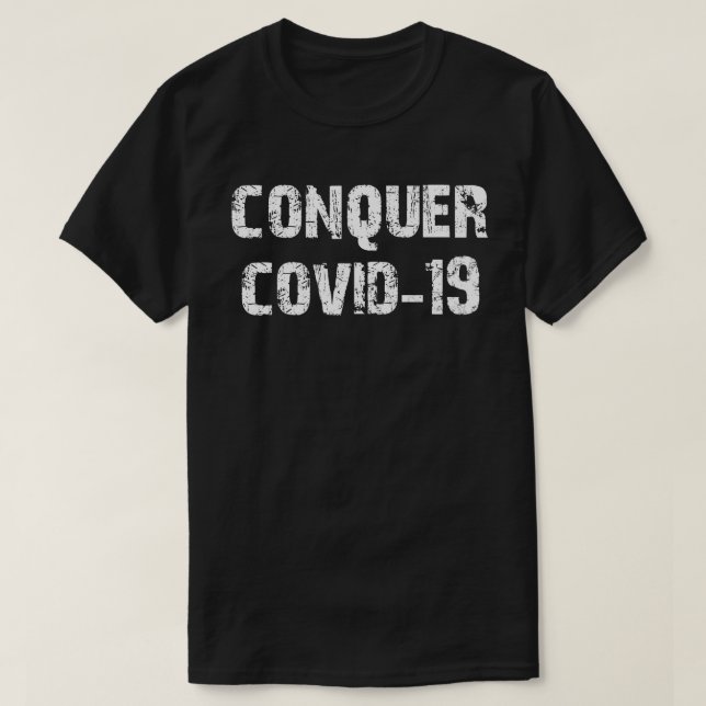 Camiseta conquistar covid 19 (Diseño del anverso)