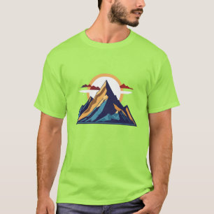 Camiseta Conquistar el pico - logro de la montaña Minimalis