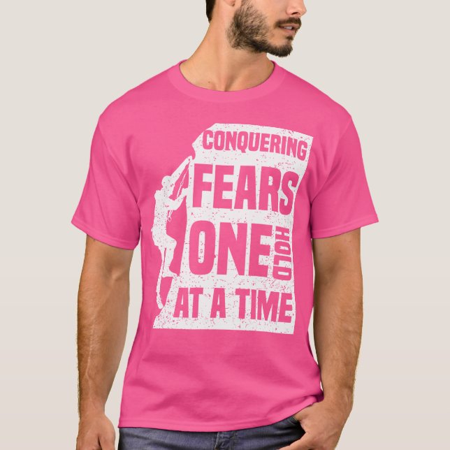 Camiseta Conquistar Los Miedos De Una Ola A La Vez - Rock M (Anverso)