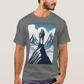 Camiseta Conquistar sus objetivos: escalar al éxito